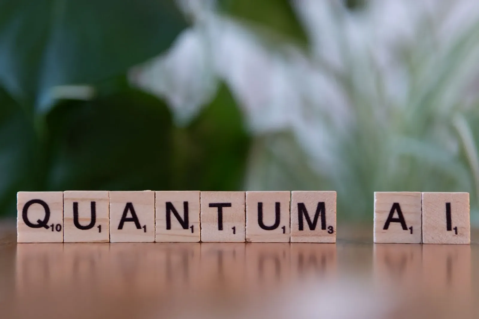 Imajen boot ne'e hatudu teknolojia quantum no robot AI iha mundu negósiu foun, ho luz azul no metal, hanesan futur teknolojia