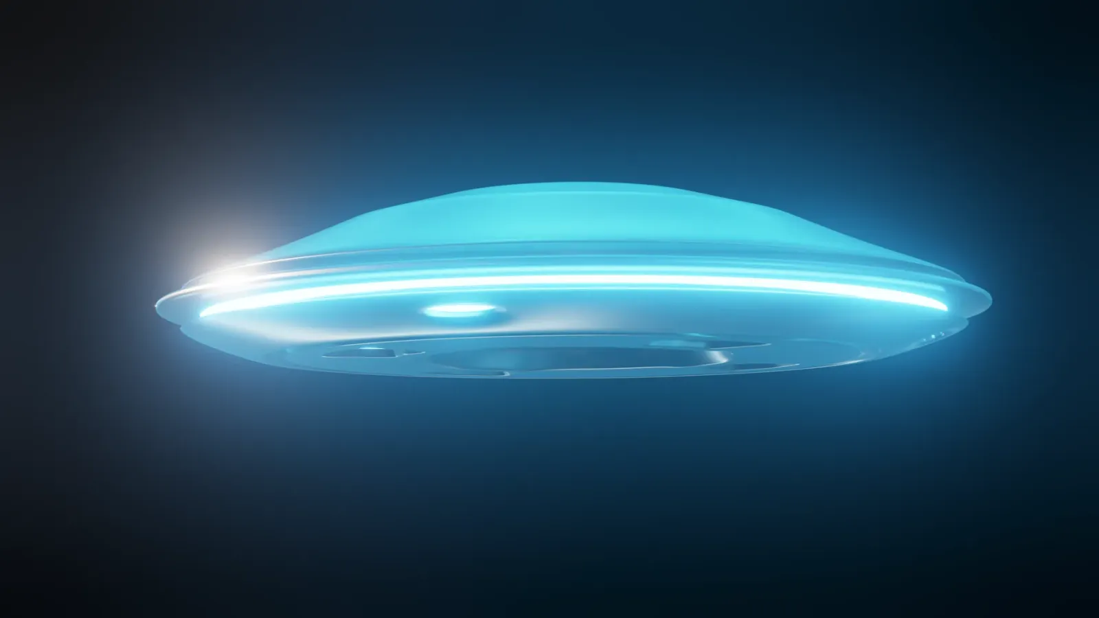 Imajen konseitu kona-ba aviaun voador interdimensionál ne'ebé mai husi dimensaun seluk, ho luz ne'ebé misteriozu no forma ne'