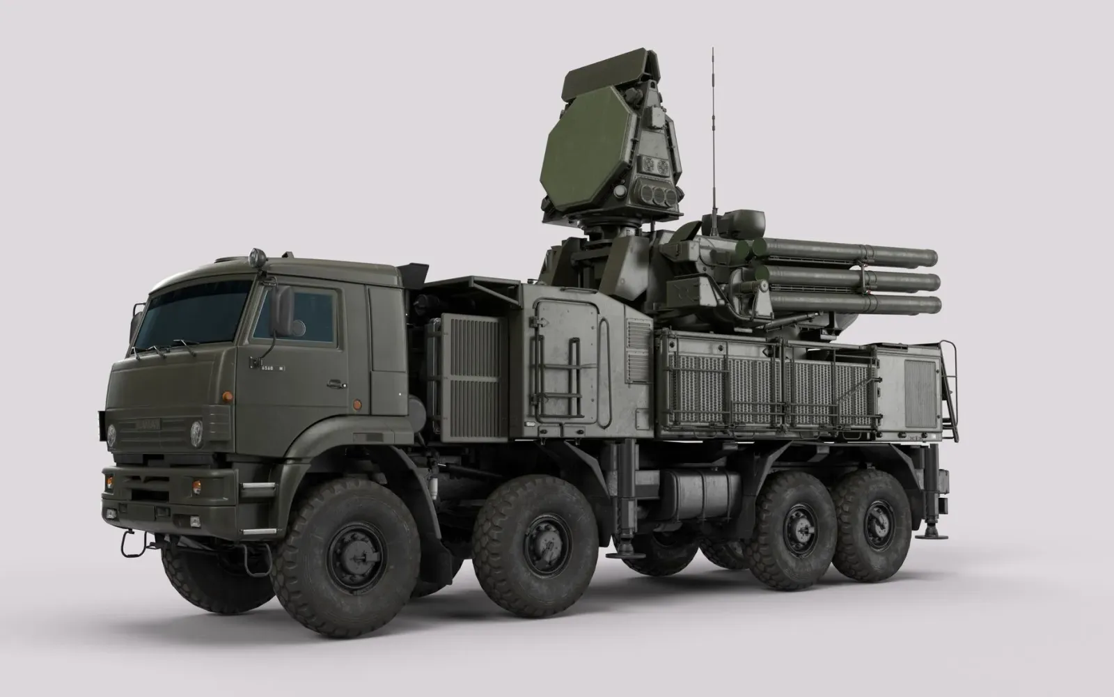 Imajen hosi sistema defesa aérea Patriot ne'ebé Ukraina uza atu intereta mísseis balístiku Rússia, ho nu'udar nia ai'as iha k