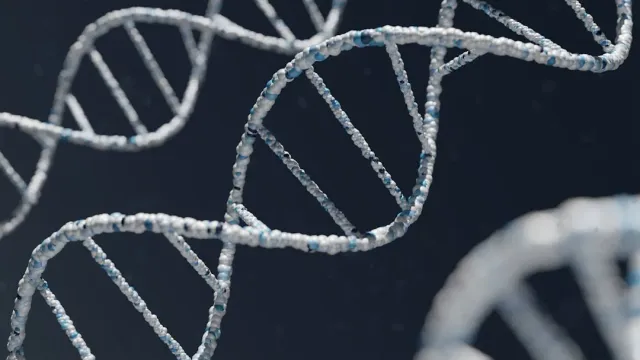 Imajen ida hatudu laboratóriu siénsia antigo ho mikroskopiu no bandajen kirurjia, refere ba deskobrimentu DNA husi Friedrich 