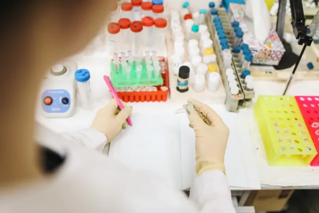 Ema peskiza iha laboratóriu ho komputadór no mikroskópiu, analiza dadus sientífiku atu verifika integridade no autentisidade 