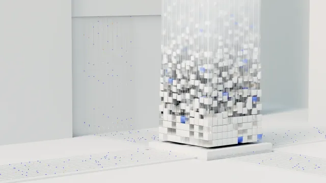 Ilustrasaun kona-ba terramotu no AI iha futuru: sensor no komputadór atu preve dezastre natural.